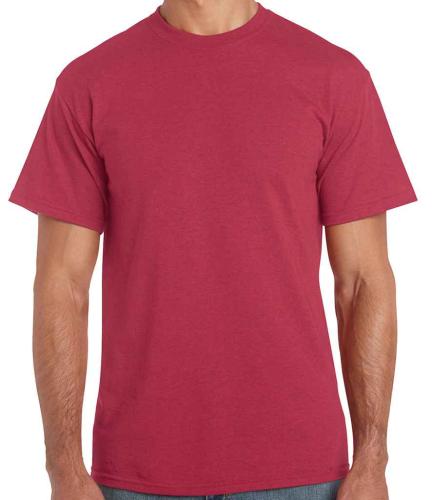 Gildan Heavy Cotton T - Ant. cherry red - L